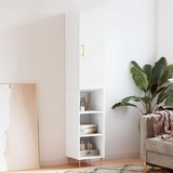 vidaXL Visoka omara bela 34,5x34x180 cm inženirski les | Shoptok.si