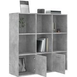  Knjižna omara betonsko siva 98x30x98 cm iverna plošča, (20705219) | Shoptok.si