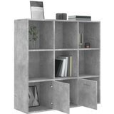 Ormarić za knjige boja betona 98 x 30 x 98 cm konstruirano drvo | shoptok.hr