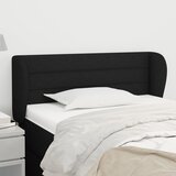 Uzglavlje s ušima crno 93x23x78/88 cm od tkanine | shoptok.hr