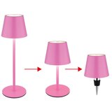 Globo 58488P-LED Stona lampa VANNIE 3W/5V IP54 1800mAh, ružičasta — dodirna, punjiva, sa prigušiva, pogodna za spoljašnju upotrebu | Eponuda.com