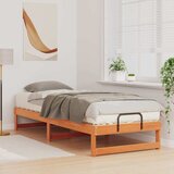  Krevetna konstrukcija Smeđa 80 x 210 cm Čvrsto borovo drvo | shoptok.hr