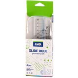 Junior Slide rule 15, geometrijski set, transparentni, 4K | Eponuda.com