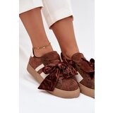 Boto Women's Sneakers With Suede Bow Brown Ashlyn | shoptok.hr