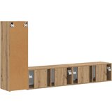  Komplet TV omaric 3 pcs Umetni hrast Konstruiran les, (5000132185) | Shoptok.si