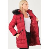 Dewberry Z6763 LADIES COAT-BURGUNDY | Shoptok.si