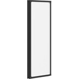 Tuš paravan Crna 120 x 2 x 117 cm Aluminij i PP | shoptok.hr