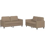 Maison Chic Sedežna garnitura - kavč 2-delna z blazinami kapučino umetno usnje, (21729251) | Shoptok.si