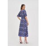 Marisse Navy Blue Viscose Midi Dress | ePonuda.com