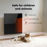Aeno pametni električni infracrveni panel 500W, tajmer/termostat, wi-fi, crni | Eponuda.com
