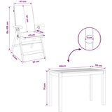  3-dijelni vrtni blagovaonski set 3 kom. Prirodna | shoptok.hr