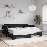  Dnevni krevet na razvlačenje s madracima crni 90x200 cm baršun | Eponuda.com