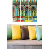 Wallity MDF163044812 multicolor decorative mdf painting (3 pieces) | ePonuda.com