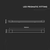  led fluorescentno svetlo LED/20W/230V 6500K 60 cm belo | Eponuda.com