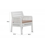 Hanah home baštenska garnitura lara 1+1+S takim white | ePonuda.com