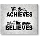  Motivaciona slika na platnu The body achieves_002 (moderne) | shoptok.hr