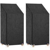 The Living Store Prevleka za vrtne stole 2 kosa 8 obročkov 65x65x110/150 cm - Prevleka Za Vrtne Stole, (21460506) | Shoptok.si