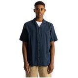 Revolution Srajce s kratkimi rokavi Cuban Shirt 3927 - Navy Modra Cene