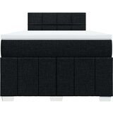 vidaXL Box spring postelja z vzmetnico črna 120x190 cm blago | Shoptok.si