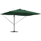  Kantileverski Roma suncobran s LED-ima Zeleni 352x251x265 cm Aluminijski | shoptok.hr