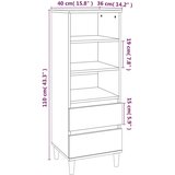  Visoka komoda boja hrasta 40x36x110 cm od konstruiranog drva | shoptok.hr
