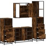vidaXL 4-dijelni set kupaonskog namještaja boja hrasta drveni | shoptok.hr