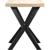  Blagovaonski stol bijeli 120x60x75 cm od masivnog drva manga | shoptok.hr