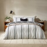 Catherine Lansfield Črno-bela enojna posteljnina 135x200 cm Harbour Stripe – | Shoptok.si