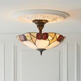 Endon 111907 - Plafonski luster Tiffany INGRAM 3xE27/10W/230V prečnik 45 cm | Eponuda.com