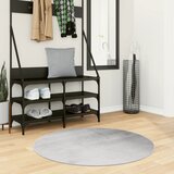  Tepih IZA kratkih vlakana skandinavski izgled sivi Ø 100 cm | shoptok.hr