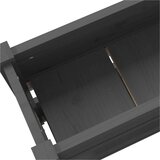 vidaXL visoka greda siva 112x25x66 cm trdna borovina | Shoptok.si