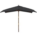  Vrtni suncobran s drvenim stupom crni 300x300x273 cm | Eponuda.ba