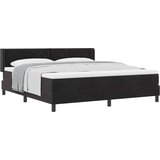  Krevet s opruga kutije s uzglavljem Crna 200 x 180 cm Baršun | shoptok.hr