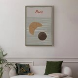  Slika - Parisian Breakfast (1 Part) Vertical 60x90 U prirodnom drvenom okviru | shoptok.hr