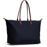 Tommy Hilfiger Nakupovalna torba marine / rjava / zlata | Shoptok.si