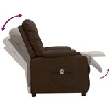  Električni naslanjač rjavo umetno usnje, (20927898) | Shoptok.si