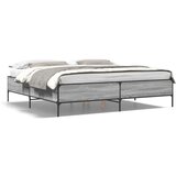 vidaXL Posteljni okvir siva sonoma 180x200 cm inž. les in kovina, (21112073) | Shoptok.si