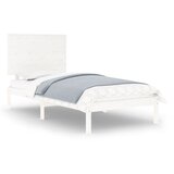 vidaXL Posteljni okvir bel iz trdnega lesa 90x190 cm 3FT, (20905984) Cene