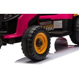 Traktor na akumulator s prikolico BBH-030 - roza | Shoptok.si