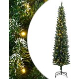vidaXL Umjetno tanko božićno drvce sa 150 LED žarulja 120 cm | shoptok.hr