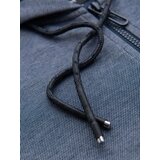 Ombre Men's soft-textured hooded sweatshirt - navy blue | shoptok.hr