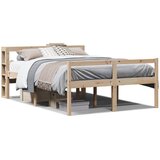 vidaXL Postelja za starejše z vzglavjem 120x190 cm trdna borovina, (21303461) | Shoptok.si