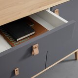 Bessagi Home retro komoda lena, hrast, siva | Shoptok.si