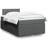  Krevet box spring s madracem tamnosivi 120 x 190 cm tkanina | shoptok.hr