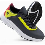 Ombre men's sneakers with neon inserts - graphite Cene