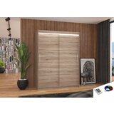 ADRK Klizni ormar DENVER 150 s LED rasvjetom - HRAST TARTUF | shoptok.hr