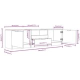 TV ormarić Sonoma hrast 140x35x40 cm Konstruirano drvo | Eponuda.com
