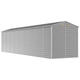  Vrtna kućica svijetlosiva 191x810x198 cm pocinčani čelik | shoptok.hr