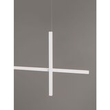Nova Luce Mat bijela LED viseća svjetiljka aluminijska sa sjenilom od akrilnog stakla Looma – | shoptok.hr