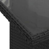  6-dijelni set vrtnih sofa s jastucima crni od poliratana | shoptok.hr